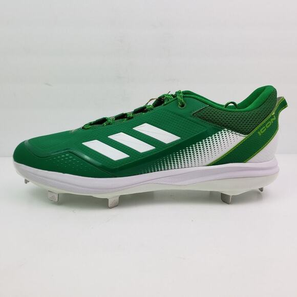 Adidas Icon 7 Mens Size 15 Green White Metal Baseball Cleats S23859 main image 6